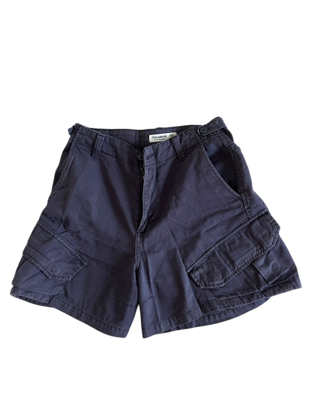 Pull&Bear Dark Navy Cargo Shorts